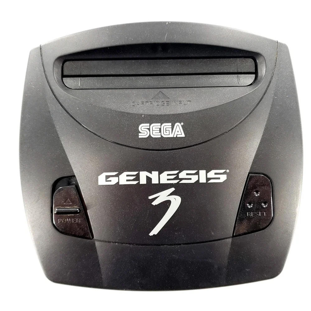 Sega Genesis 3 Core System Bundle Black w/ Box, 2 Games, Cables Tested & Works